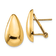 14k Yellow Gold Polished Teardrop Stud Earrings
