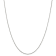 Rhodium Over Sterling Silver 1mm Round Snake Chain