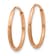 14k Rose Gold Diamond-Cut and Brushed 5/8" Endless Hoop Earrings
