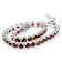 Red Garnet Tennis Bracelet In Sterling Silver 11.70ctw