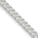 Sterling Silver 4.25mm 6 Side Diamond-cut Flat Double Curb Chain Necklace