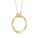 CZ Halo Solitaire Pendant In 14K Gold Over Sterling Silver