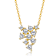 CZ Statement Pendant Necklace In 14K Gold Over Sterling Silver