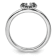 Rhodium Over Sterling Silver Stackable Expressions Diamond Horseshoe
Ring 0.11ctw
