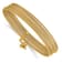 14k Yellow Gold Oversized Slip-on Set of 7 Textured Bangles with Dangle Heart