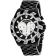 Roberto Bianci Men's Valencio Black Dial White Bezel Black Stainless
Steel Watch