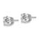Rhodium Over 14K Gold Certified Lab Grown Diamond 2ct. VS/SI GH+,
4-Prong Earrings