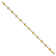 14k Yellow Gold and 14k White Gold Diamond-Cut Heart Link Bracelet