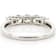 Lab-Grown Diamond Five-Stone Band Ring In 14K White Gold 0.75ctw