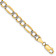 14K Two-tone Gold 5.25mm Pave Figaro Link Bracelet