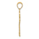 14k Yellow Gold Diamond-Cut and Textured Key Pendant