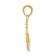 14K Two-tone Gold  Diamond Mommy Double Heart pendant