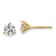 14K Yellow Gold Lab Grown Diamond 1ct. VS/SI GH+, 3 Prong Stud Earrings