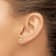 White Lab-Grown Diamond 14K Yellow Gold G-H SI Solitaire Stud Earrings 0.33ctw