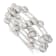8-9mm Grey Baroque Freshwater Cultured Pearl and Glass Beaded Wrap Bracelet