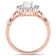 Opal, White Topaz and Diamond 14K Rose Gold Ring 1.52ctw