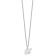 Rhodium Over Sterling Silver Letter B  Initial Necklace
