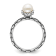 Rhodium Over Sterling Silver Stackable Expressions Patterned White
Freshwater Cultured Pearl Ring