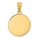 14k Two-tone Gold Diamond-Cut Enameled Sun and Moon Pendant