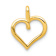 14K Two-tone Gold  Diamond Heart Pendant