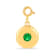 Round Lab Created Emerald 18K Yellow Gold Over Sterling Silver Circle
May Birthstone Charm