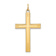 14k Yellow Gold Laser Designed Cross Pendant