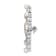 Rhodium Over Sterling Silver Freshwater Cultured Pearl and Cubic
Zirconia Pin