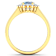 1.5ctw Blue Aquamarine and Diamond 14K Yellow Gold Halo Ring
