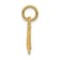 14k Yellow Gold Polished MOM with Cross pendant