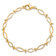 10k Yellow Gold Polished Religious Fish Link Bracelet