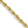 10k Yellow Gold 2.25mm Solid Diamond-Cut Quadruple Rope 26 Inch Chain