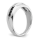 Rhodium Over 14K White Gold White and Black Diamond Men's Ring 0.25ctw