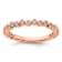 14K Rose Gold Stackable Expressions Diamond Ring 0.11ctw