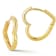 Sterling Statements 14K Yellow Gold Over Sterling Silver Large Heart
Shaped Huggie Hoop Earrings