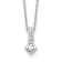 Rhodium Over 14K White Gold Lab Grown Diamond SI1/SI2, G H I, Pendant 18
Inch Necklace 0.34ctw
