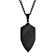 Robert Alton Men's Shield Pendant With Chain In Black Ion-Plated
Stainless Steel
