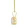 White Cubic Zirconia 14k Yellow Gold Pendant With Chain 2.00ctw