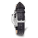 Mens Charles Hubert Leather Black/Gray 37mm Dial Dual Time Watch