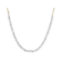 DaInty Lab-Grown Diamond Station Necklace 1ctw In 14K Gold Over Sterling Silver