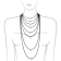 Sterling Silver 25mm Fish Necklace, 18”
