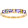 Tanzanite And Multi-Color Lab-Grown Diamond Ring In 18K Gold Over
Sterling Silver 0.64ctw