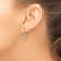 14K Two-tone Lab Grown Diamond SI1/SI2, G H I, Fancy Circle Drop Post Earrings