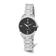 Ladies Charles Hubert Stainless Steel Black Dial Watch