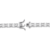 CZ Cluster Tennis Bracelet In Sterling Silver