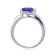 Princess Cut Lab Created Purple Sapphire with White Topaz Accents
Sterling Silver Ring, 3.63ctw
