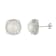 White Cultured Freshwater Pearl and CZ Rhodium Over Sterling Silver
9-10mm Button Earrings