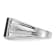 Rhodium Over 10K White Gold AA Diamond men's ring