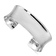 Rhodium Over Sterling Silver Polished 20mm Cuff Bracelet
