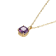 Purple And White Cubic Zirconia 18k Yellow Gold Over Silver February
Birthstone Pendant 5.81ctw
