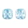 Aquamarine 6.8mm Cushion Matched Pair 2.39ctw